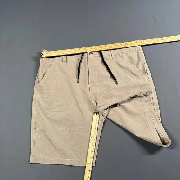 NEW PrAna Shorts Mens 40 Brown Tan 8 Inch Chino Lightweight Adventure Hybridizer - Picture 8 of 13